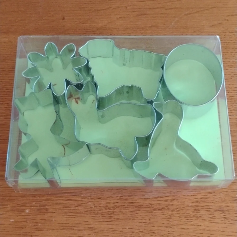 Easter Cookie Cutters Williams Sonoma Set/6 Lamb Bunny Daisy Tulip Duck Egg